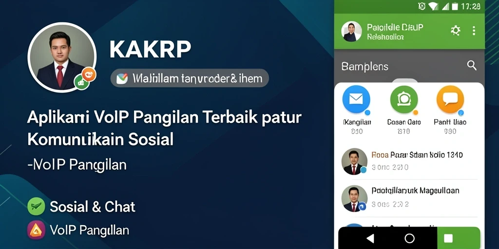 Tampilan antarmuka KAKRP dengan fitur VoIP Panggilan.