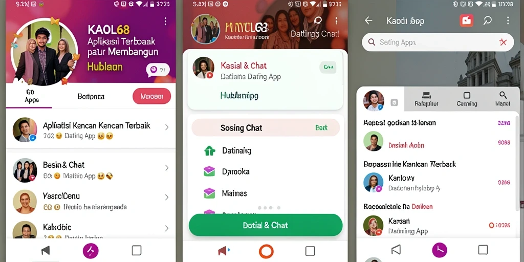Tampilan antarmuka KAOL68 yang menarik dan intuitif.