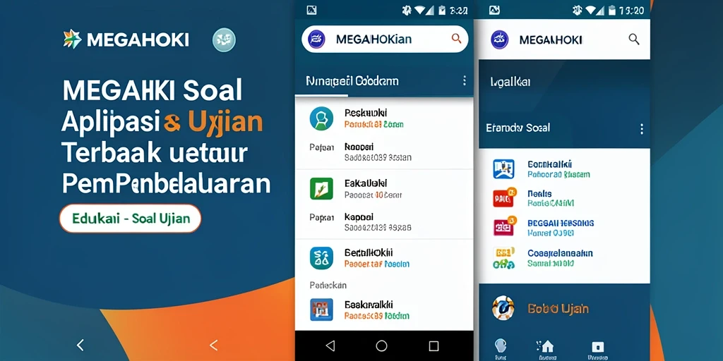 Antarmuka menarik dan fungsional dari aplikasi MEGAHOKI.