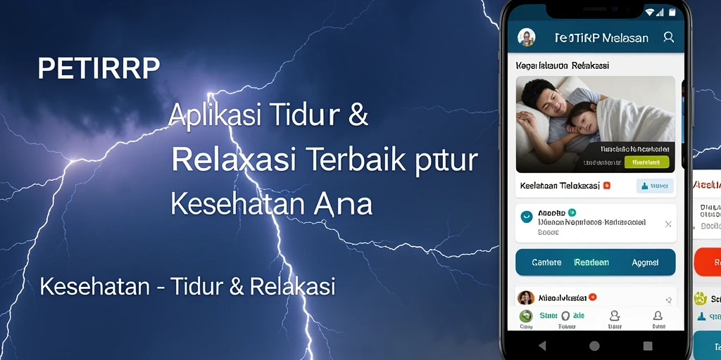 Tampilan antarmuka aplikasi PETIRRP yang menenangkan dan mudah digunakan.
