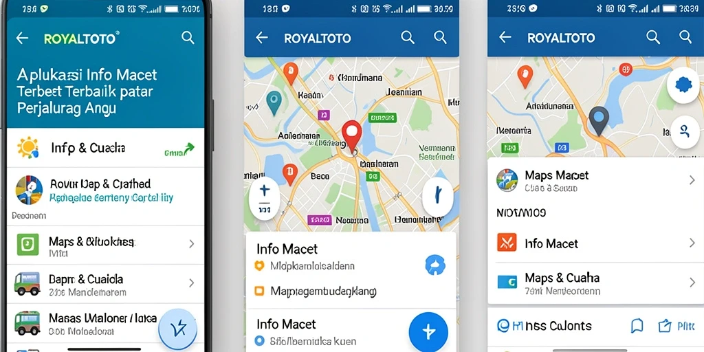 Tampilan antarmuka ROYALTOTO menunjukkan kondisi lalu lintas secara jelas.