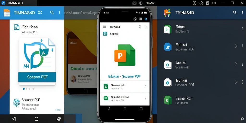 Tampilan utama TIMNAS4D dengan fungsi Scanner PDF yang intuitif.