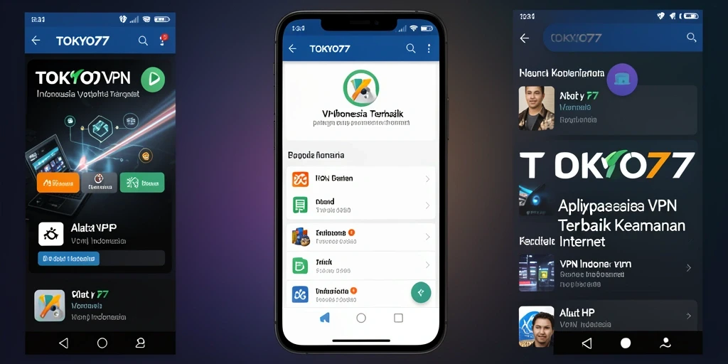 Antarmuka TOKYO77 yang intuitif dan mudah digunakan untuk pengguna VPN Indonesia.