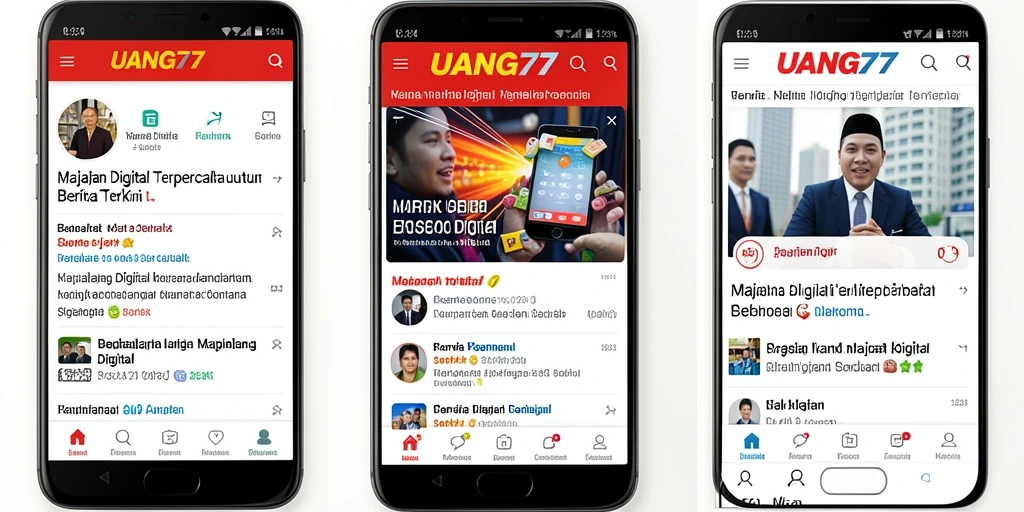 Screenshot UANG77 menampilkan antarmuka mudah dan berita terbaru.