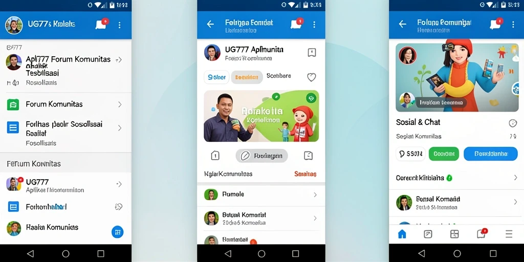 Antarmuka utama UG777 yang menampilkan forum komunitas aktif.